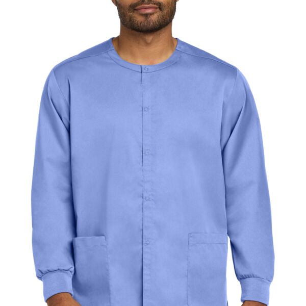 Unisex WorkFlex Snap Front Scrub Jacket Thumbnail