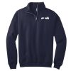 NuBlend ® 1/4 Zip Cadet Collar Sweatshirt Thumbnail