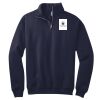 NuBlend ® 1/4 Zip Cadet Collar Sweatshirt Thumbnail