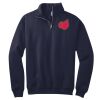 NuBlend ® 1/4 Zip Cadet Collar Sweatshirt Thumbnail