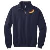NuBlend ® 1/4 Zip Cadet Collar Sweatshirt Thumbnail