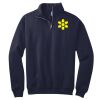 NuBlend ® 1/4 Zip Cadet Collar Sweatshirt Thumbnail