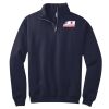 NuBlend ® 1/4 Zip Cadet Collar Sweatshirt Thumbnail