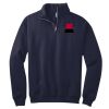 NuBlend ® 1/4 Zip Cadet Collar Sweatshirt Thumbnail