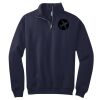 NuBlend ® 1/4 Zip Cadet Collar Sweatshirt Thumbnail